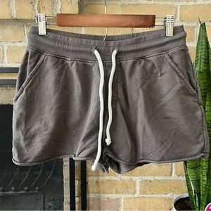 Impact Womens Gray Sweat Shorts Drawstring Size Small